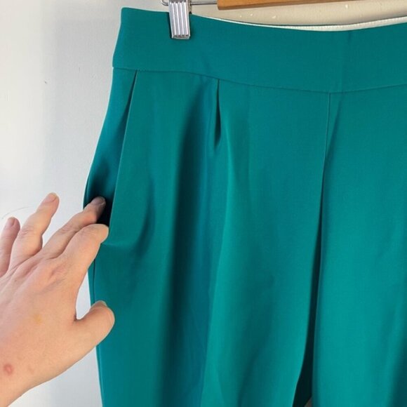 J.Crew Collection Women Green Casual ankle pleated front chino Pants NEW NWT 4 - Picture 5 of 13